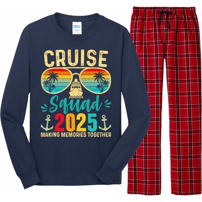 Cruise Squad 2025 Party Cruise Birthday Vacation Long Sleeve Pajama Set