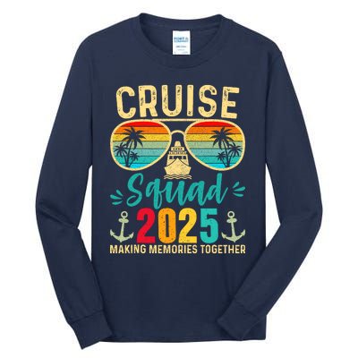 Cruise Squad 2025 Party Cruise Birthday Vacation Tall Long Sleeve T-Shirt