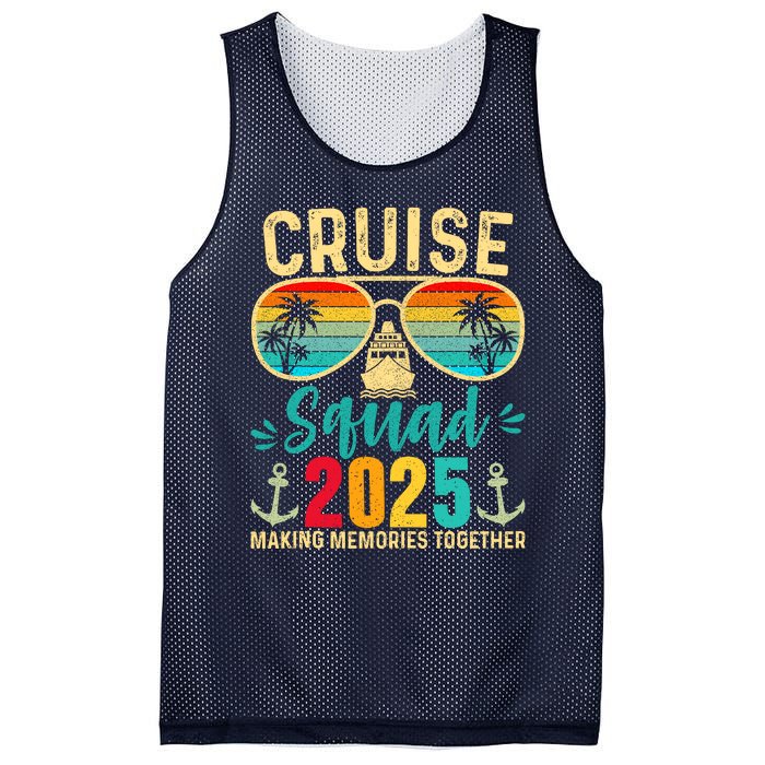 Cruise Squad 2025 Party Cruise Birthday Vacation Mesh Reversible Basketball Jersey Tank