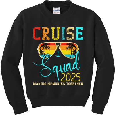 Cruise Squad 2025 Family Vacation Matching Group Summer Kids Sweatshirt