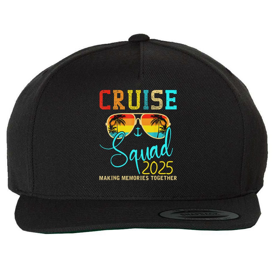Cruise Squad 2025 Family Vacation Matching Group Summer Wool Snapback Cap