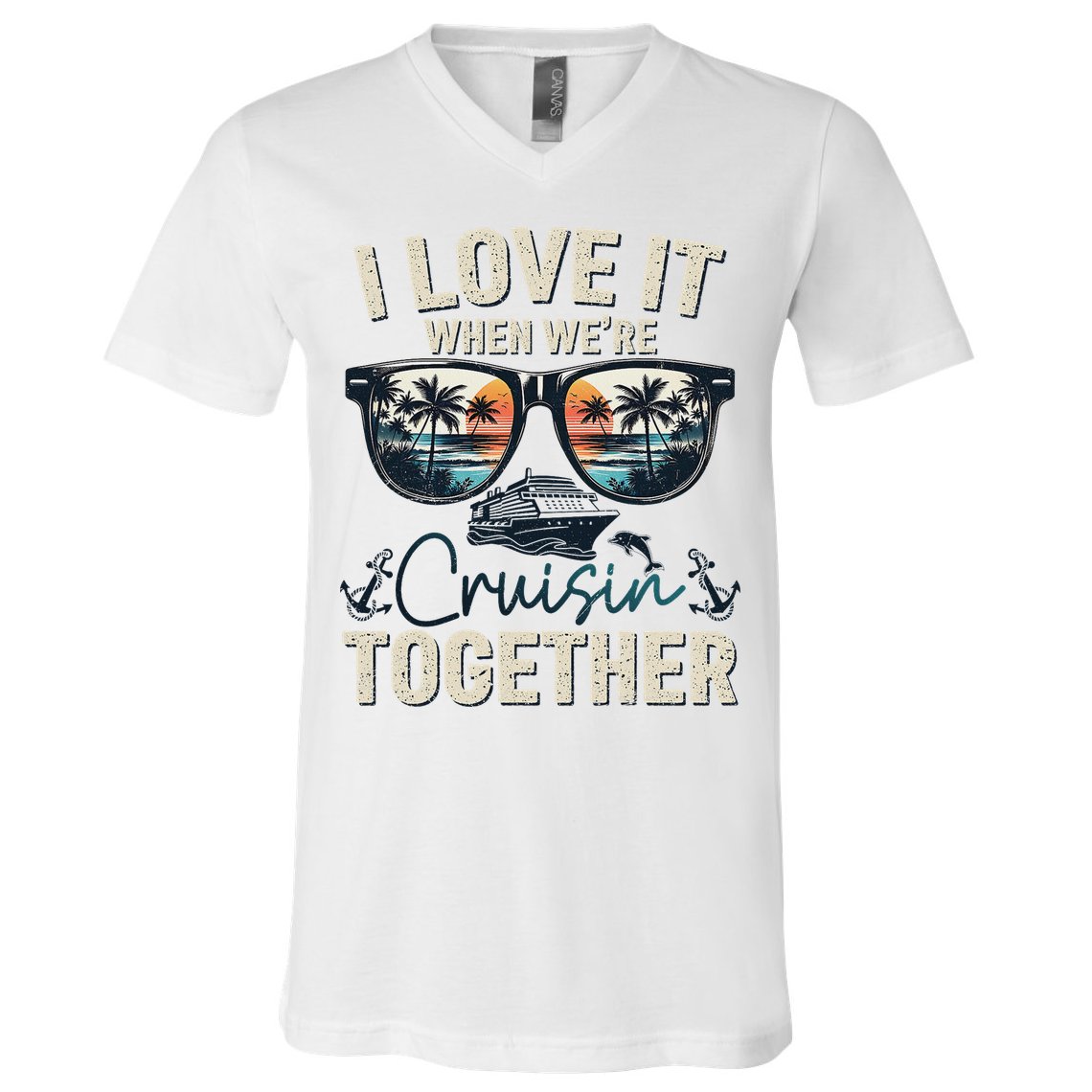 Cruise Squad 2025 Outfits Friends Family Couples Matching V-Neck T-Shirt