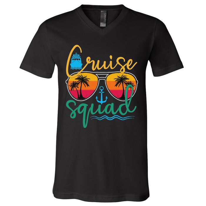 Cruise Squad 2025 Family Vacation Beach Matching Groupe V-Neck T-Shirt