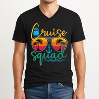 Cruise Squad 2025 Family Vacation Beach Matching Groupe V-Neck T-Shirt