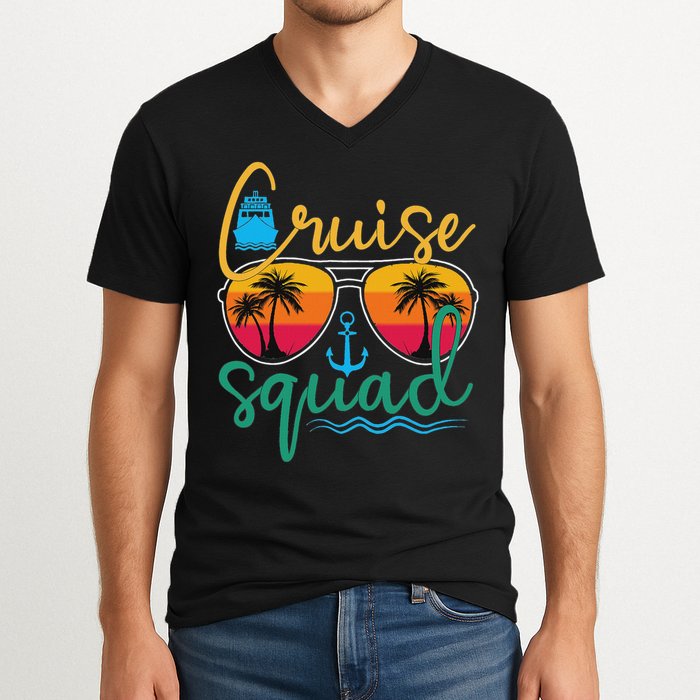 Cruise Squad 2025 Family Vacation Beach Matching Groupe V-Neck T-Shirt