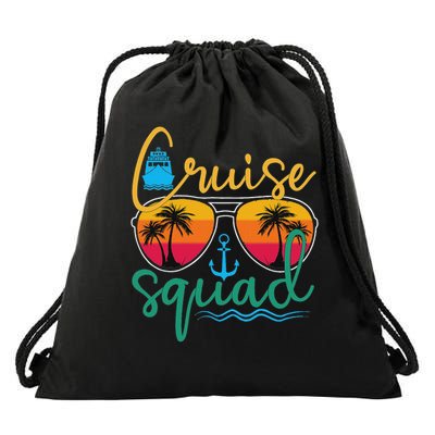 Cruise Squad 2025 Family Vacation Beach Matching Groupe Drawstring Bag