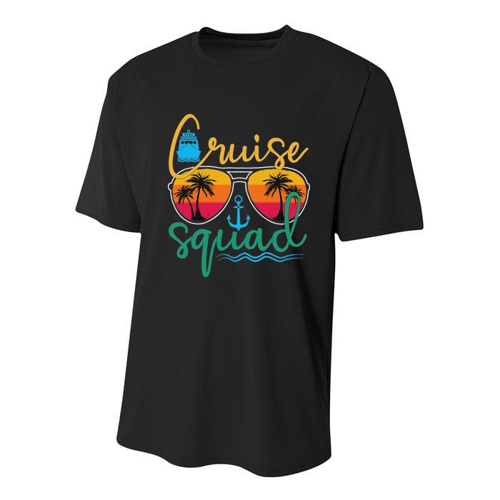 Cruise Squad 2025 Family Vacation Beach Matching Groupe Youth Performance Sprint T-Shirt