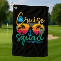Cruise Squad 2025 Family Vacation Beach Matching Groupe Golf Towel