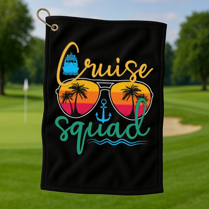 Cruise Squad 2025 Family Vacation Beach Matching Groupe Golf Towel