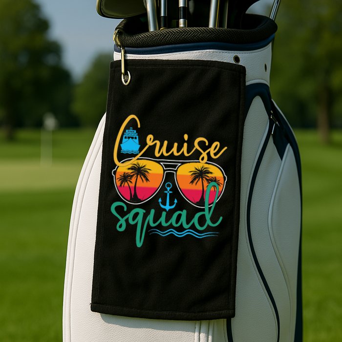 Cruise Squad 2025 Family Vacation Beach Matching Groupe Golf Towel