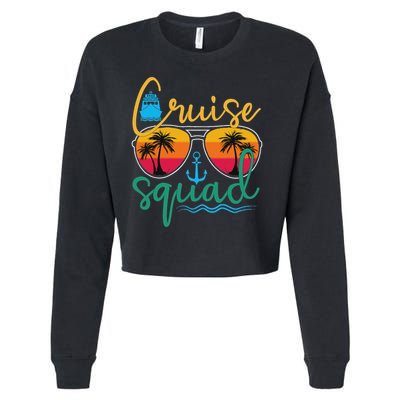 Cruise Squad 2025 Family Vacation Beach Matching Groupe Cropped Pullover Crew