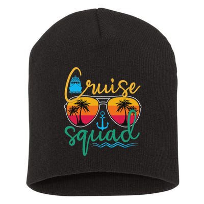 Cruise Squad 2025 Family Vacation Beach Matching Groupe Short Acrylic Beanie
