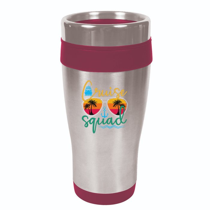 Cruise Squad 2025 Family Vacation Beach Matching Groupe 16oz Travel Tumbler