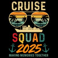 Cruise Squad 2025 Family Vacation Matching Group Summer Gift Drawstring Bag