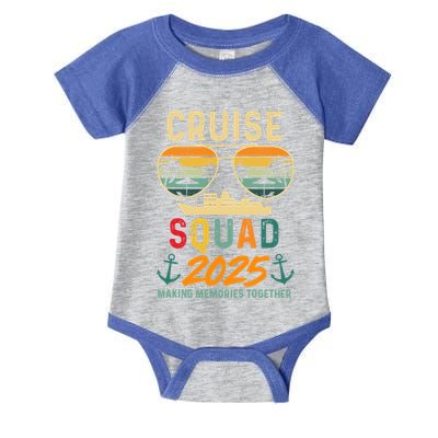 Cruise Squad 2025 Family Vacation Matching Group Summer Gift Infant Baby Jersey Bodysuit