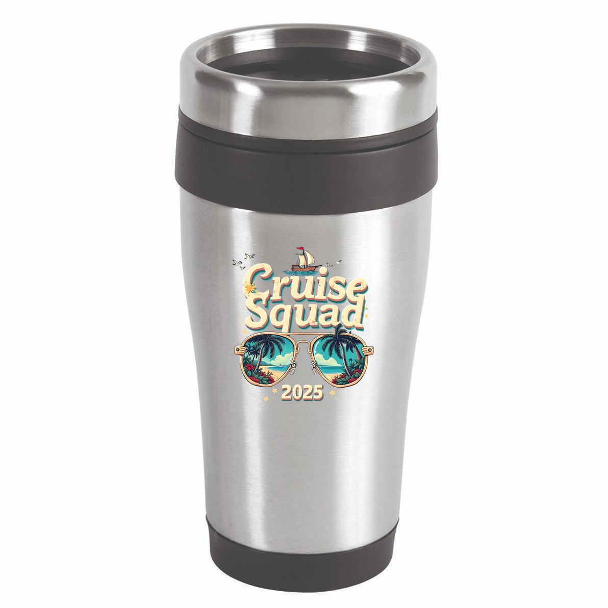 Cruise Squad 2025 Family Vacation Trip Summer Memories Cute Gift 16oz Travel Tumbler
