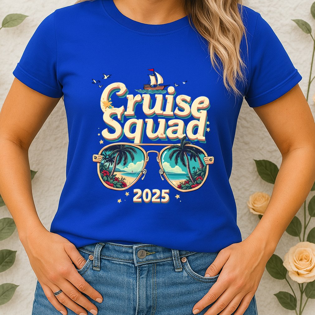 Cruise Squad 2025 Family Vacation Trip Summer Memories Cute Gift Womens T-Shirt