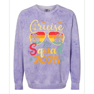 Cruise Squad 2025 Summer Vacation Matching Family Cruise Colorblast Crewneck Sweatshirt