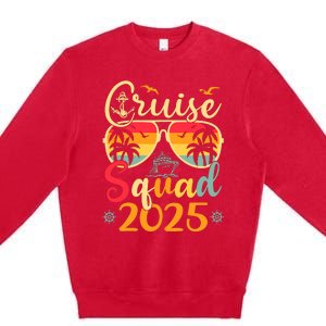 Cruise Squad 2025 Summer Vacation Matching Family Cruise Premium Crewneck Sweatshirt