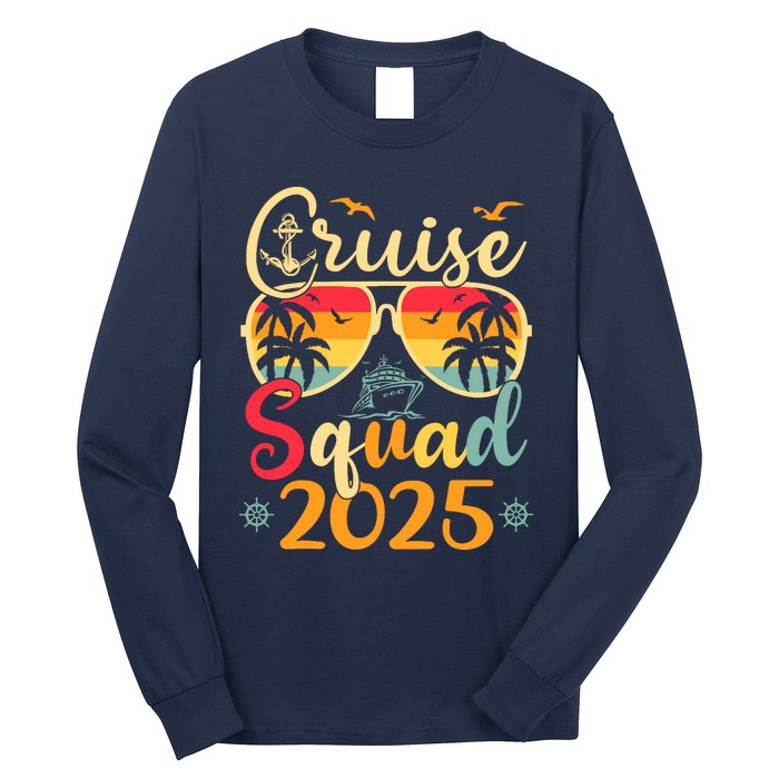 Cruise Squad 2025 Summer Vacation Matching Family Cruise Long Sleeve Shirt