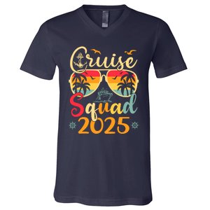 Cruise Squad 2025 Summer Vacation Matching Family Cruise V-Neck T-Shirt