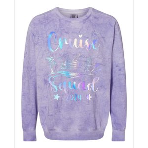 Cruise Squad 2024 Matching Family Vacation Colorblast Crewneck Sweatshirt