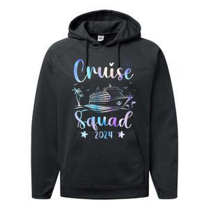 Cruise Squad 2024 Matching Family Vacation Performance Fleece Hoodie