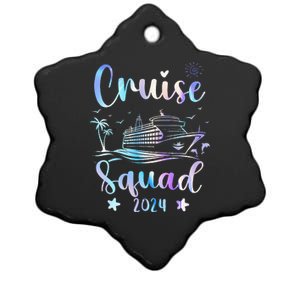 Cruise Squad 2024 Matching Family Vacation Ceramic Star Ornament