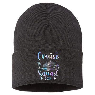 Cruise Squad 2024 Matching Family Vacation Sustainable Knit Beanie