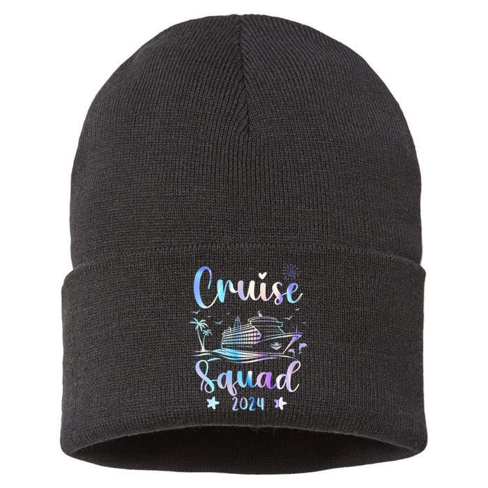 Cruise Squad 2024 Matching Family Vacation Sustainable Knit Beanie