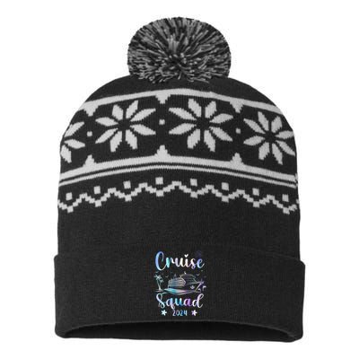 Cruise Squad 2024 Matching Family Vacation USA-Made Snowflake Beanie