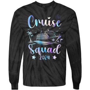 Cruise Squad 2024 Matching Family Vacation Tie-Dye Long Sleeve Shirt