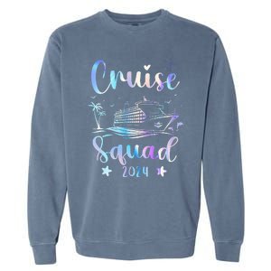 Cruise Squad 2024 Matching Family Vacation Garment-Dyed Sweatshirt