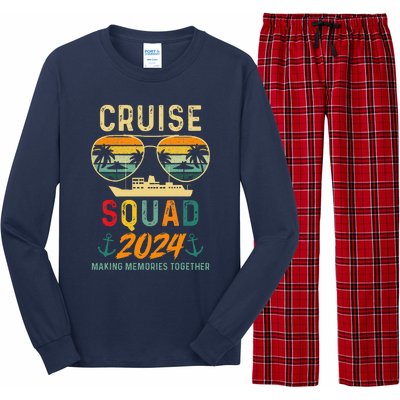 Cruise Squad 2024 Family Vacation Matching Group Summer Long Sleeve Pajama Set