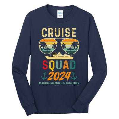 Cruise Squad 2024 Family Vacation Matching Group Summer Tall Long Sleeve T-Shirt