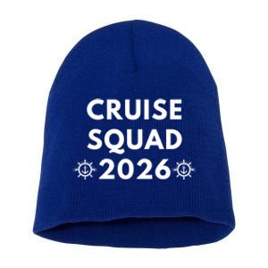 Cruise Squad 2026 Cruising Vacation Trip Family Matching Cute Gift Short Acrylic Beanie