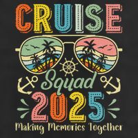Cruise Squad 2025 Family Group Matching Summer Vacation Adult Drive Performance Visor