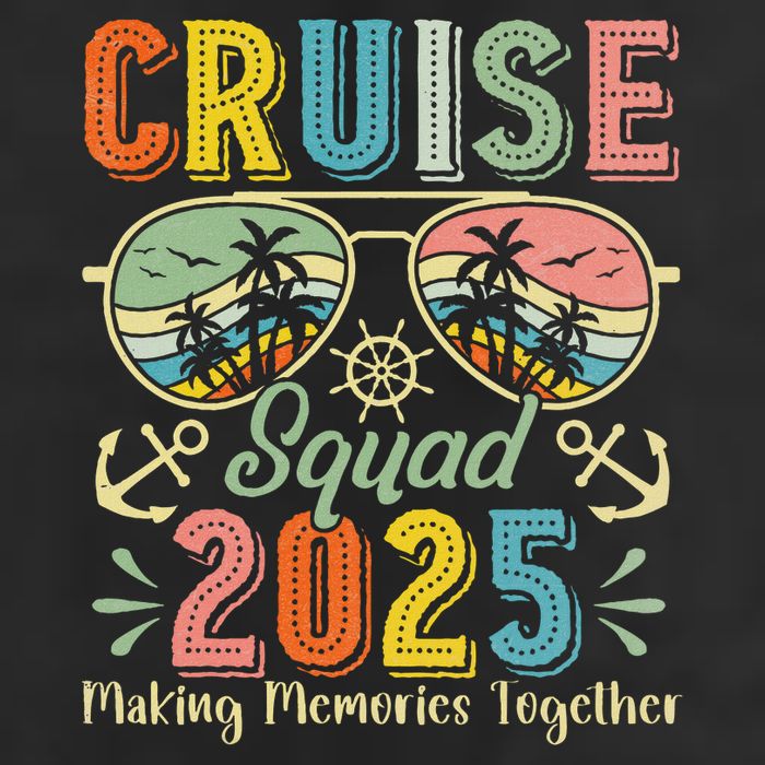 Cruise Squad 2025 Family Group Matching Summer Vacation Adult Drive Performance Visor