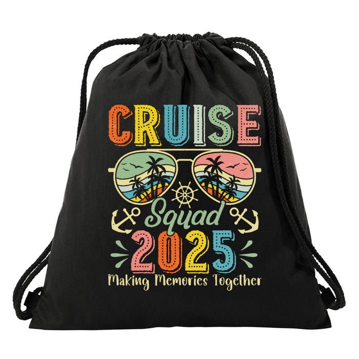 Cruise Squad 2025 Family Group Matching Summer Vacation Drawstring Bag