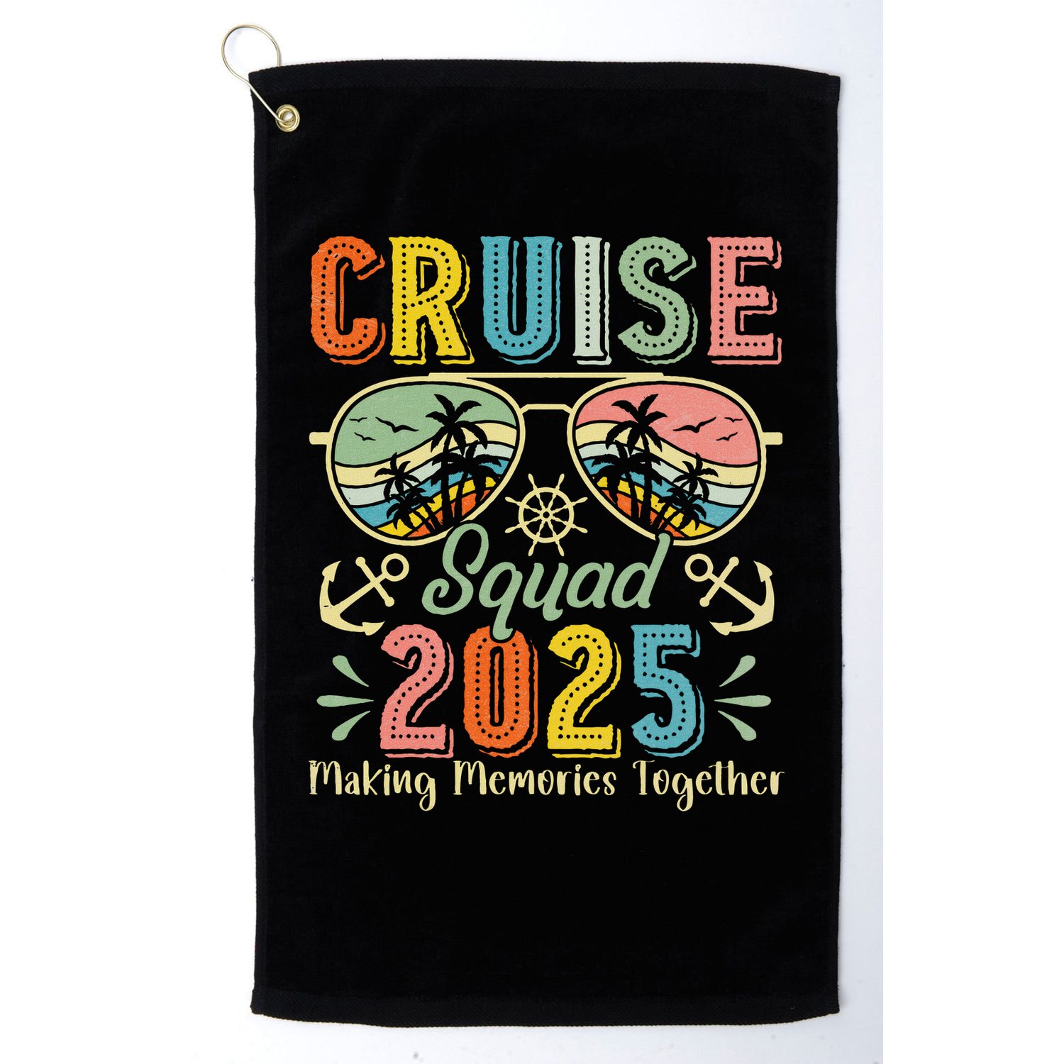 Cruise Squad 2025 Family Group Matching Summer Vacation Golf Towel