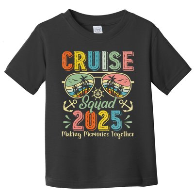 Cruise Squad 2025 Family Group Matching Summer Vacation Toddler T-Shirt