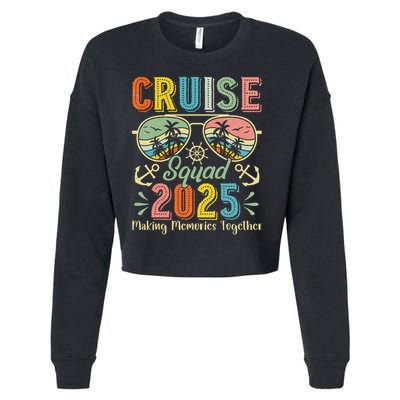 Cruise Squad 2025 Family Group Matching Summer Vacation Cropped Pullover Crew