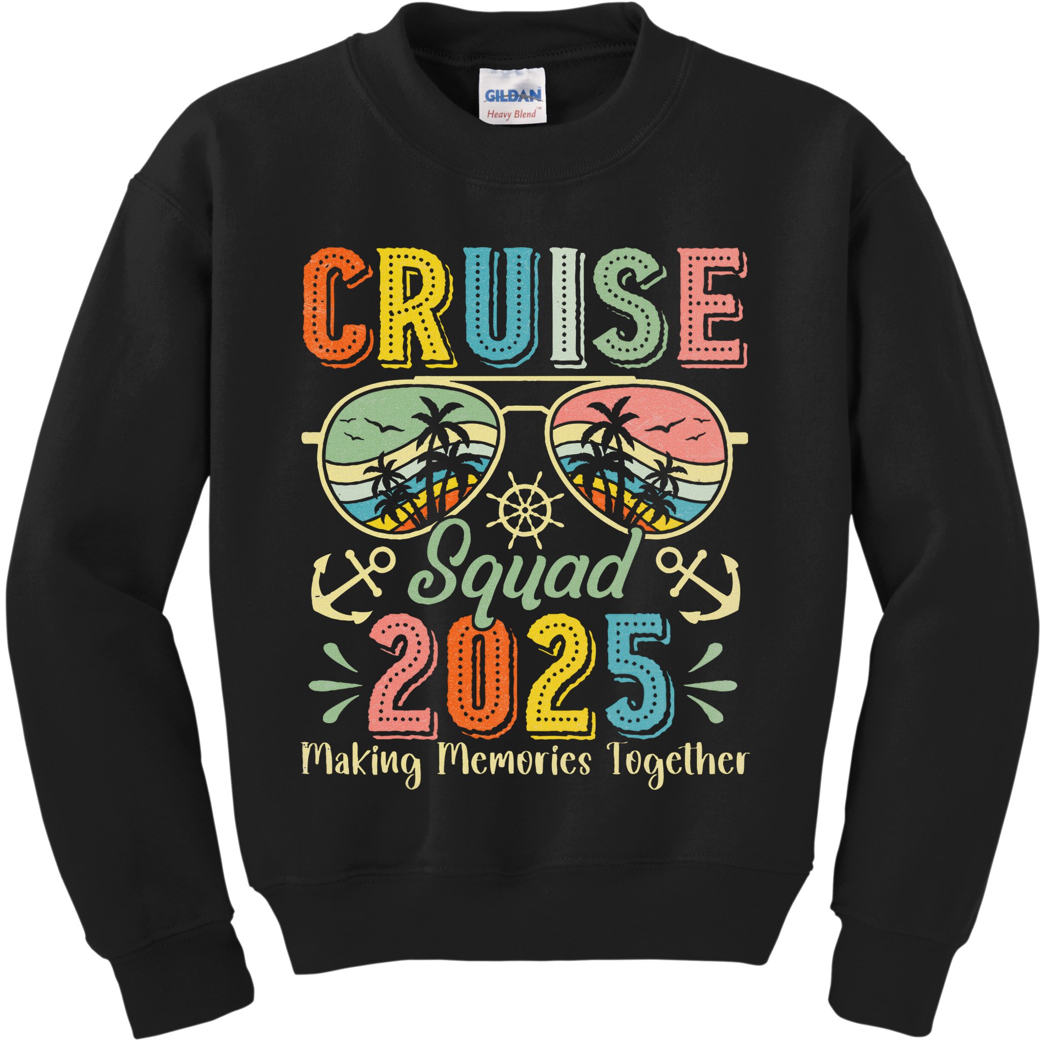 Cruise Squad 2025 Family Group Matching Summer Vacation Kids Sweatshirt