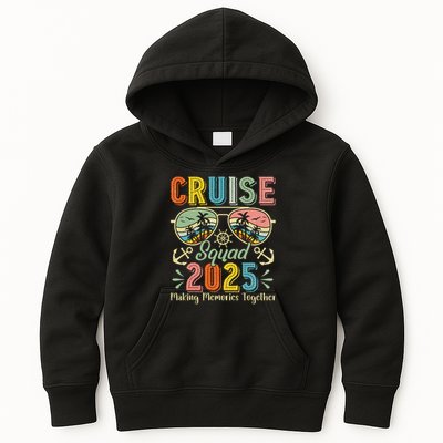 Cruise Squad 2025 Family Group Matching Summer Vacation Kids Hoodie