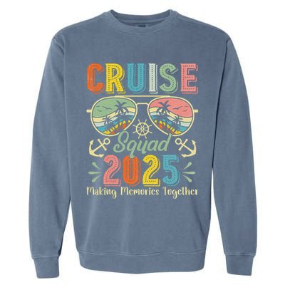 Cruise Squad 2025 Family Group Matching Summer Vacation Garment-Dyed Sweatshirt