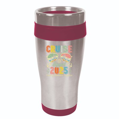 Cruise Squad 2025 Family Group Matching Summer Vacation 16oz Travel Tumbler