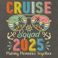 Cruise Squad 2025 Family Group Matching Summer Vacation Cotton Canvas Backpack