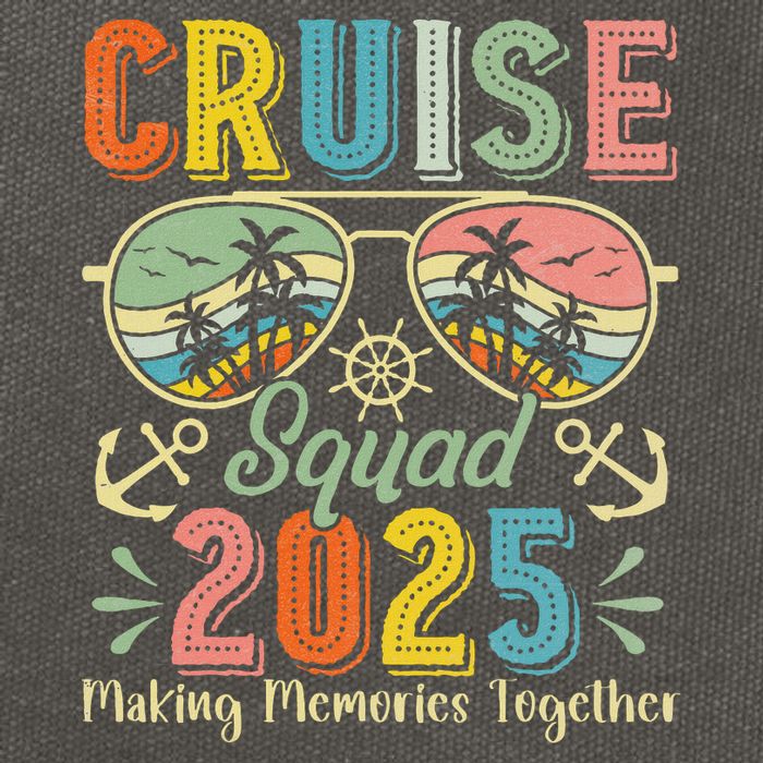Cruise Squad 2025 Family Group Matching Summer Vacation Cotton Canvas Backpack