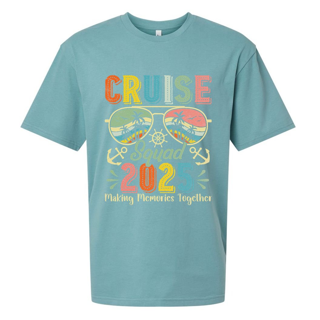 Cruise Squad 2025 Family Group Matching Summer Vacation Sueded Cloud Jersey T-Shirt