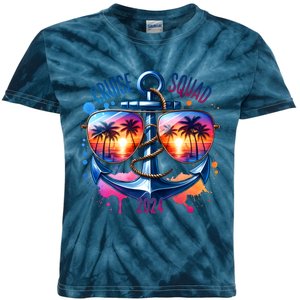 Cruise Squad 2024 Sunglass Matching Team Kids Tie-Dye T-Shirt